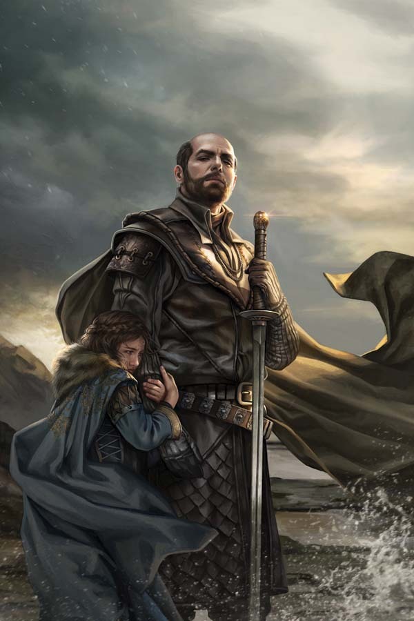 Illustrations by Magali Villeneuve - Game of Thrones, PLIO, Art, Robb stark, Jon Snow, Robert Baratheon, Khal Drogo, Longpost