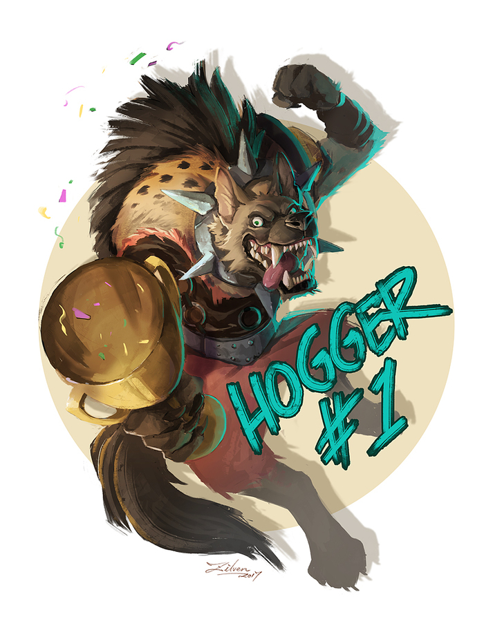 Hogger #1 - Фурри, Арт, World of Warcraft, Zilven