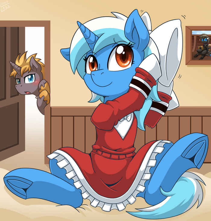 "Adorable Maid" by vavacung My Little Pony, Original Character, Vavacung