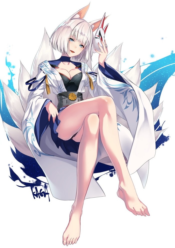 Anime Art - Аниме, Anime Art, Azur Lane, Kaga