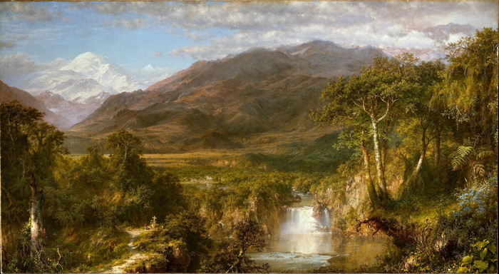 Frederic Edwin Church - Oil painting, Artist, , Art, Longpost, Cotopaxi Volcano, Andes, Niagara Falls