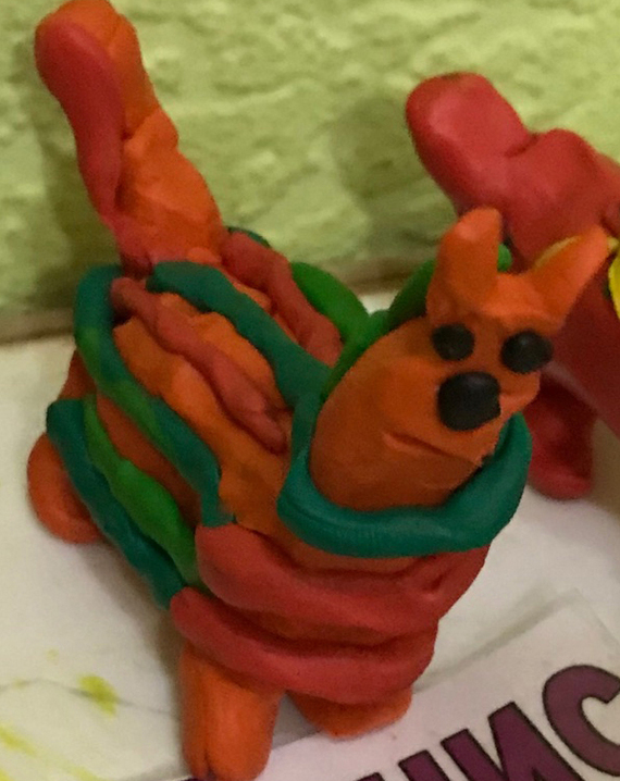 mancat - My, Plasticine, Children, cat, Longpost