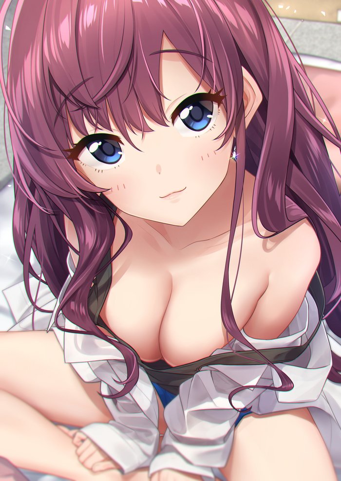 Ohayou ~ - Anime art, Anime, Idolmaster Cinderella Girls, Shiki ichinose, Cleavage