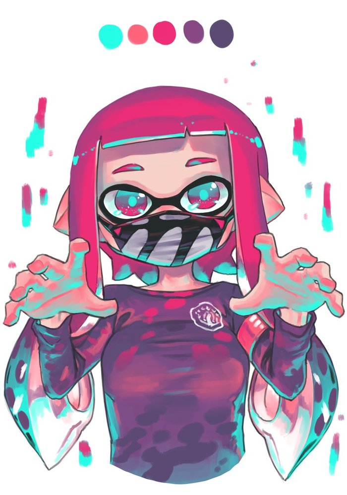 Color palette Splatoon, Woomy, , , Hizake, 