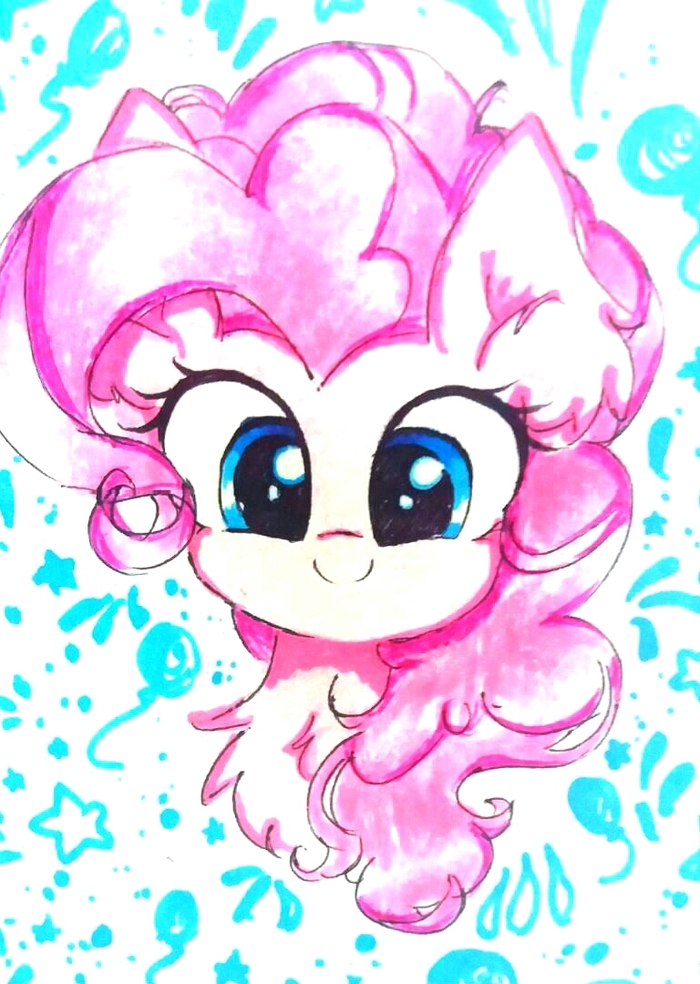 Pink Pony My Little Pony, Ponyart, Pinkie Pie, Liaaqila