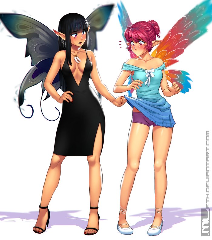 fairies - Anime, Art, Anime art, Mleth