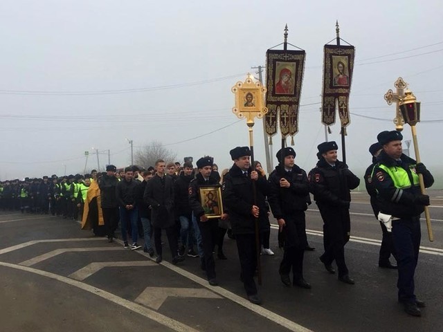 Kuban traffic cops marched along a dangerous route - Road accident, Traffic police, Russia