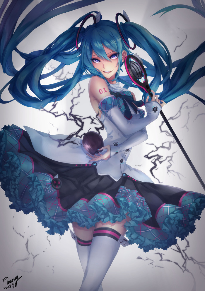 Hatsune Miku - Hatsune Miku, Anime, Anime art, Vocaloid, Not anime