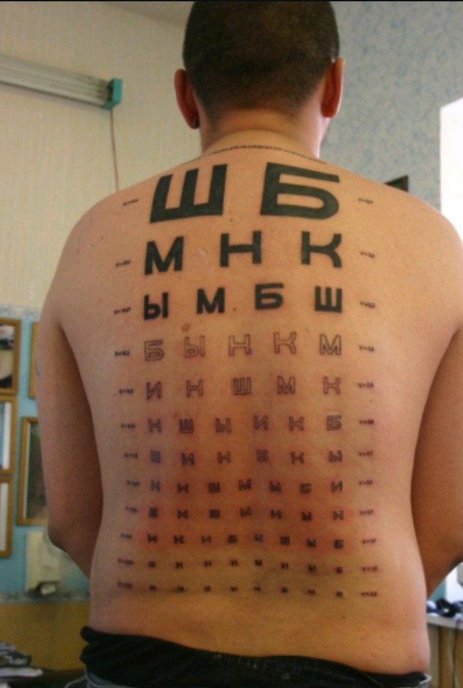 Ophthalmologist tattoo - Tattoo, Ophthalmology, Humor