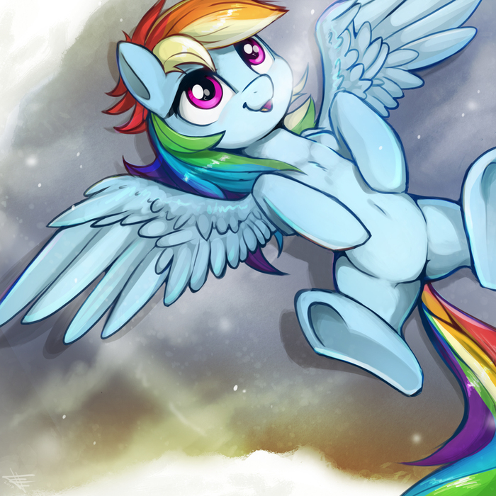 "Rainbow on Ice" by FidzFox My Little Pony, Rainbow Dash, Fidzfox