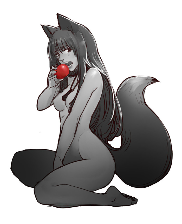 Horo/Holo - NSFW, Аниме, Арт, Anime Art, Spice аnd wolf, Волчица и пряности