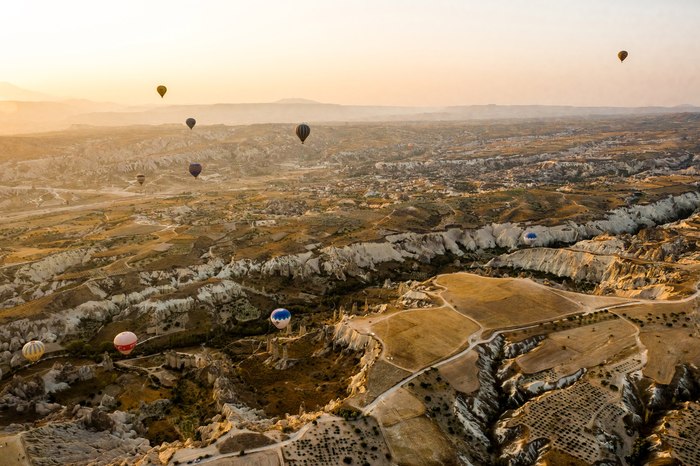 Unforgettable trip to Cappadocia - My, My, Cappadocia, Landscape, Turkey, Flight