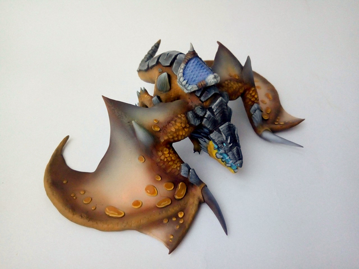 Time-Lost Proto-Drake - My, World of warcraft, Proto-Drake, The Dragon, Supersculpey, Polymer clay, Figurines, Handmade, Longpost