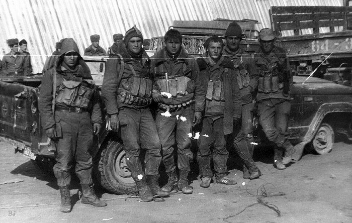 Soldiers of the 186th separate special forces detachment of the GRU General Staff of the USSR Armed Forces with their trophy, DRA '87 - Afghanistan, the USSR, Gru, , The photo, Trophy, 1987