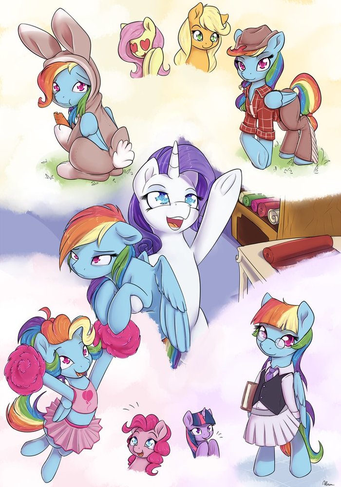 Rarity's Designer dream - My little pony, Mane 6, Alasou