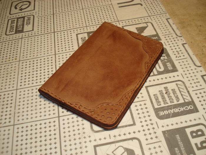Coin Purse#3/ - Purse, Leather craft, My, Longpost, Handmade, Needlework with process