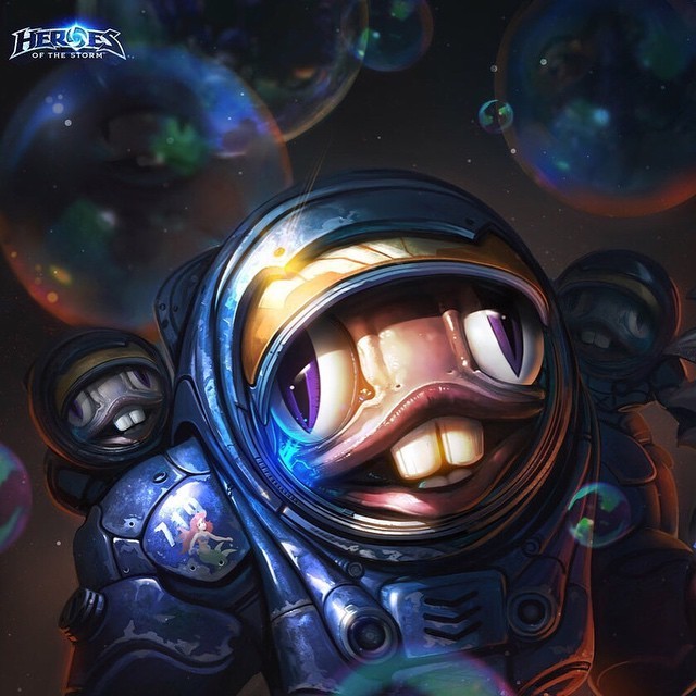 Murlocs-in-space! - HOTS, World of Warcraft, WOW, Мурлоки, Game Art