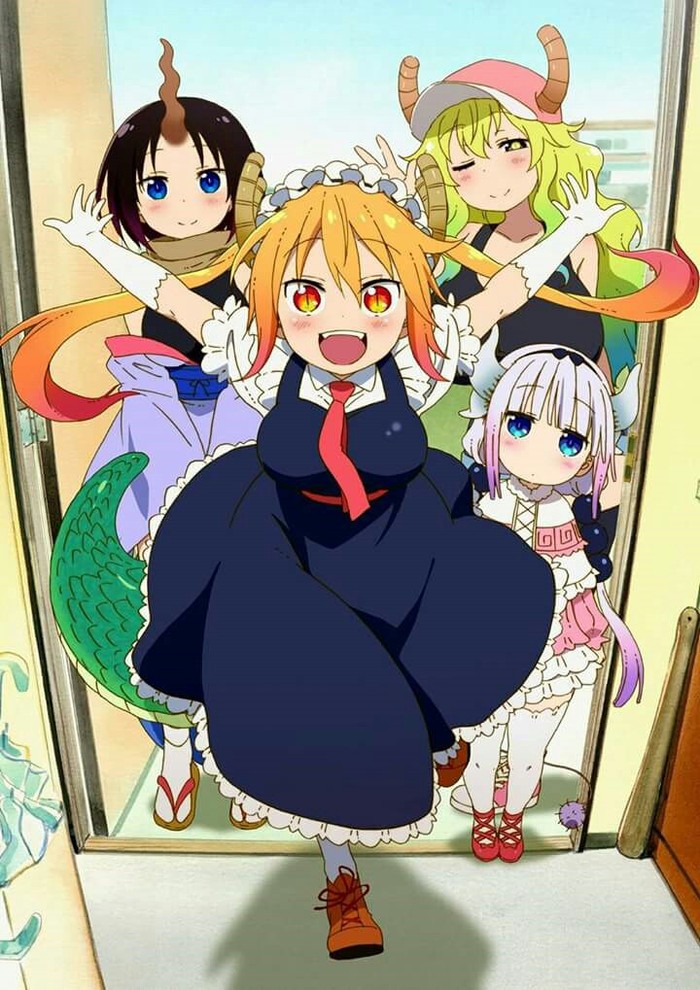 #chi_no_maidragon - Anime, Kobayashi-san chi no maidragon, Anime art