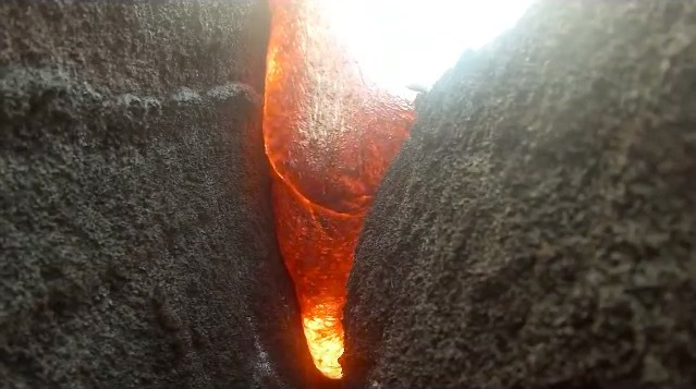 GoPRO survives hot lava - GoPRO, Lava, Hawaii, , Longpost, Kilauea Volcano