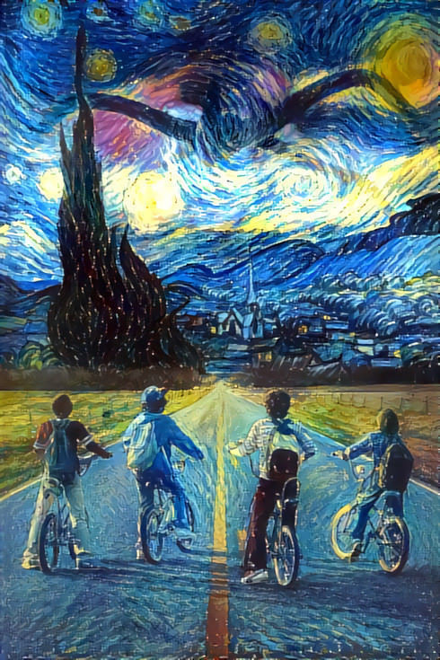 Very strange things - Very strange things, Art, van Gogh, TV series Stranger Things