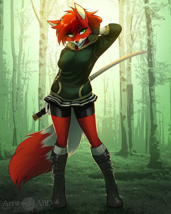Red fox , , , Abluedeer