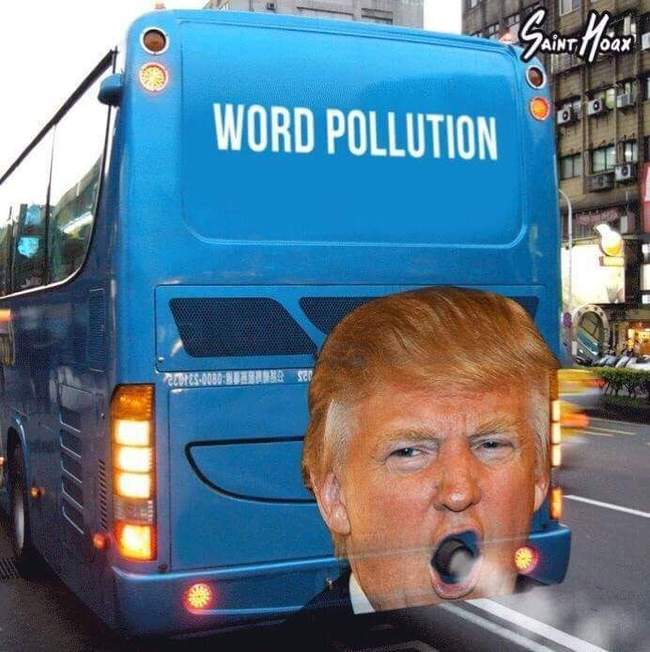 Trump exhaust - Donald Trump, Bus, Humor