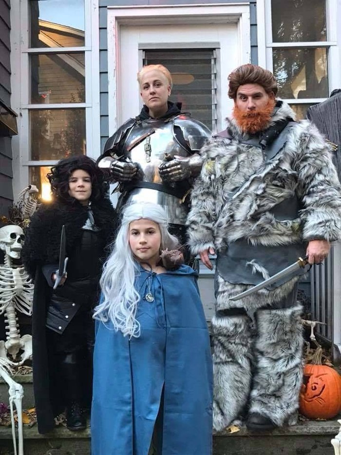 Family cosplay - Game of Thrones, Cosplay, Jon Snow, Daenerys Targaryen, Tormund, Brienne