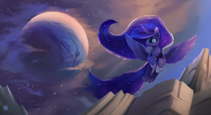 "I need a moon to howl at" by Noctilucent-Arts My Little Pony, Princess Luna, Noctilucent-arts