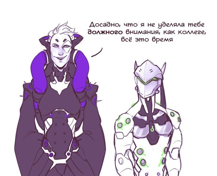 Angel's work - Overwatch, Comics, Genji, Moira