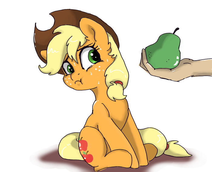 Applejack changeling test