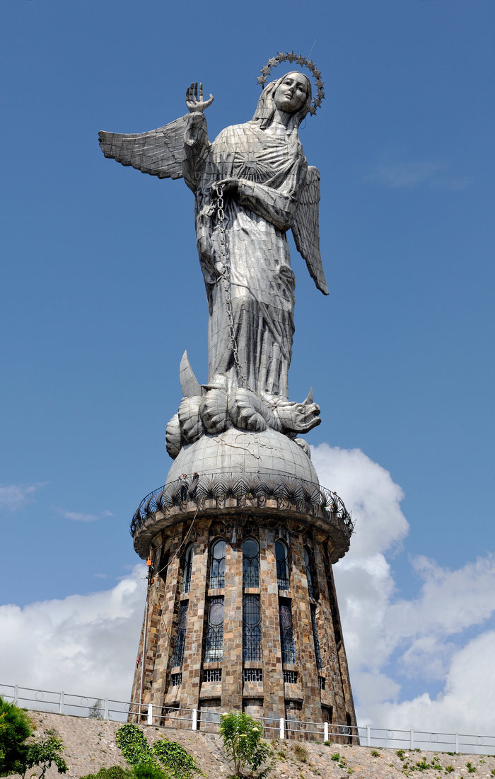 Statue of the Virgin Mary of China - The statue, Monument, Ecuador, Monument, Sculpture