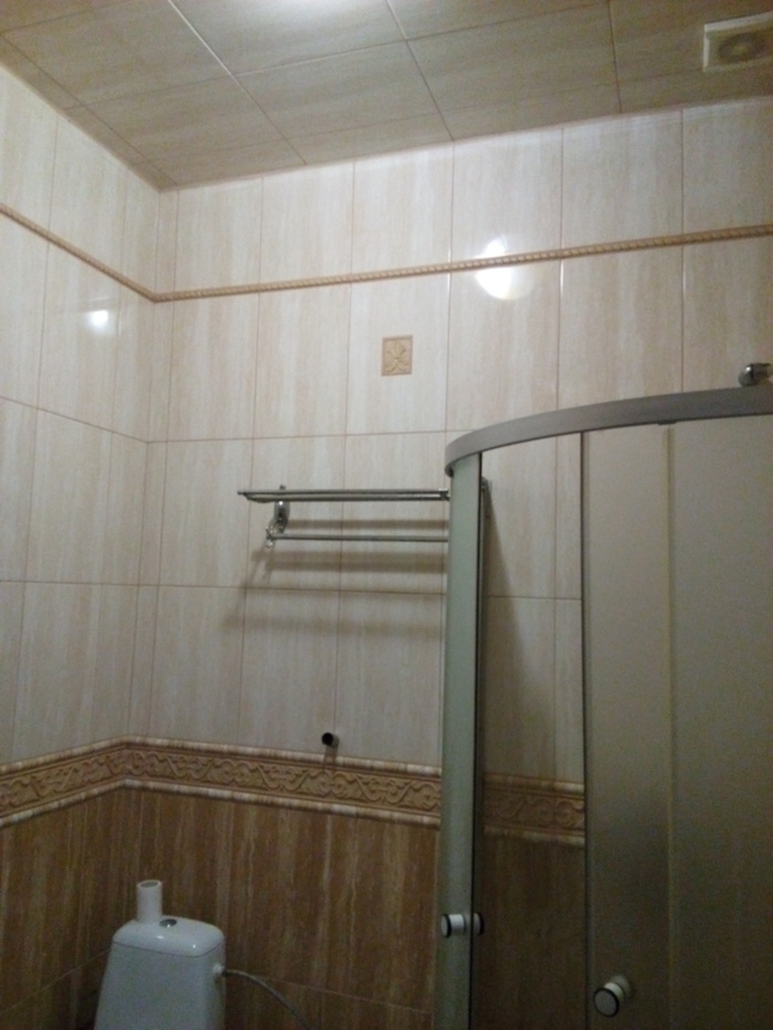 When the tiles have nowhere to go - Bathroom, My, Design, Ceiling, Tile