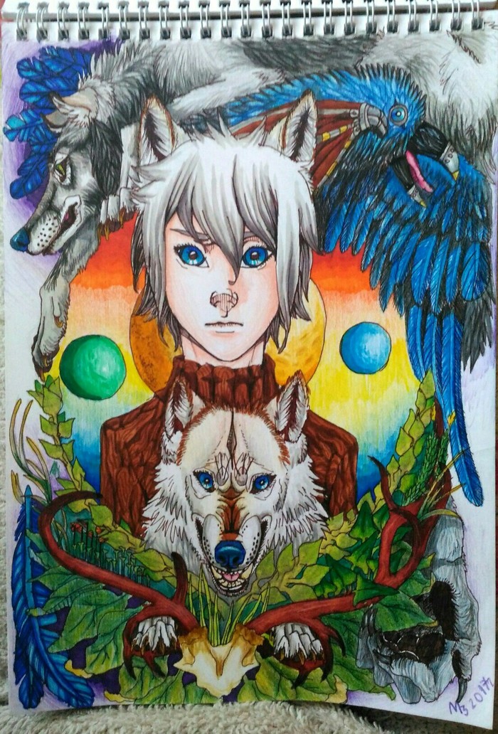 Illustration for Thrilloon (already the 2nd). - Past, Werewolves, Wolf, Illustrations, Fast, My