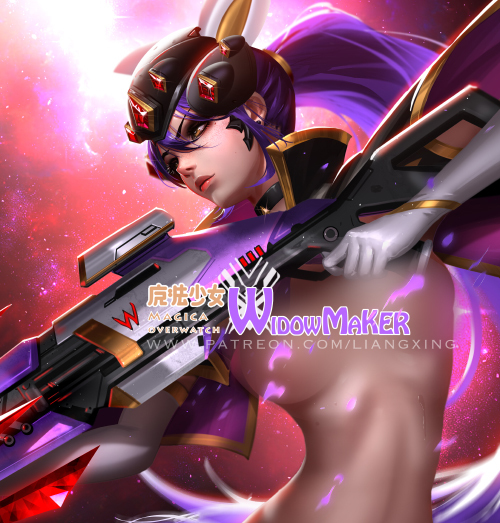 Magica Widowmaker - NSFW, Deviantart, Art, Drawing, Games, Overwatch, Widowmaker, Liang xing