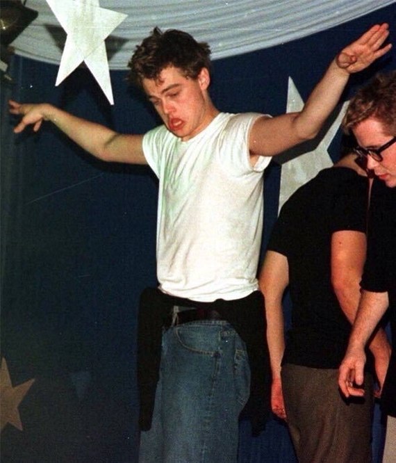 How Leonardo DiCaprio Partyed When He Was Young - Leonardo DiCaprio, Youth, Party, Longpost