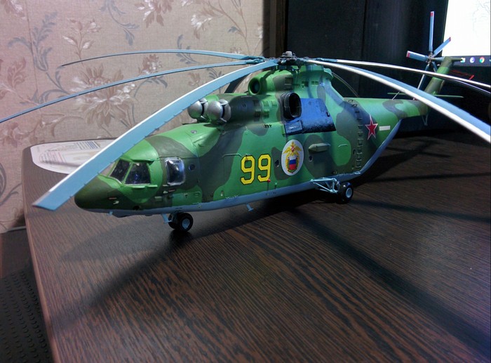 Mi-26 model - My, Mi-26, Russian helicopters, Scale model, Longpost