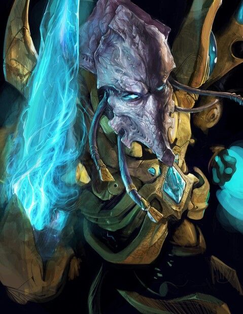 Protoss Zealot - Starcraft, Blizzard, Game art