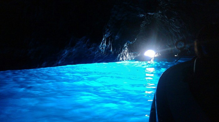 Blue Grotto, island of Capri - My, Naples, Italy, Travels, Island, Grotto, Sea