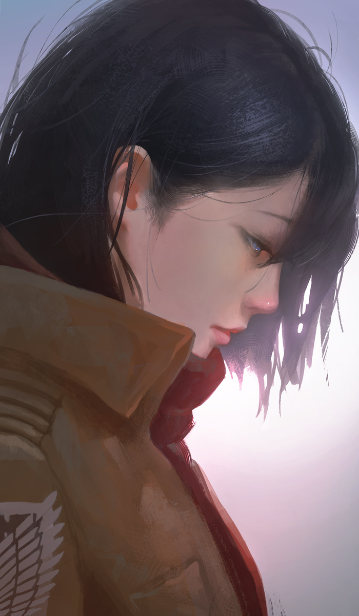 Mikasa Ackerman - Anime art, Anime, Attack of the Titans, Mikasa Ackerman, 