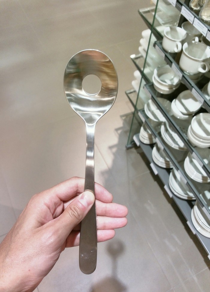 What an amazing spoon. - Malaysia, A spoon, My, Hole