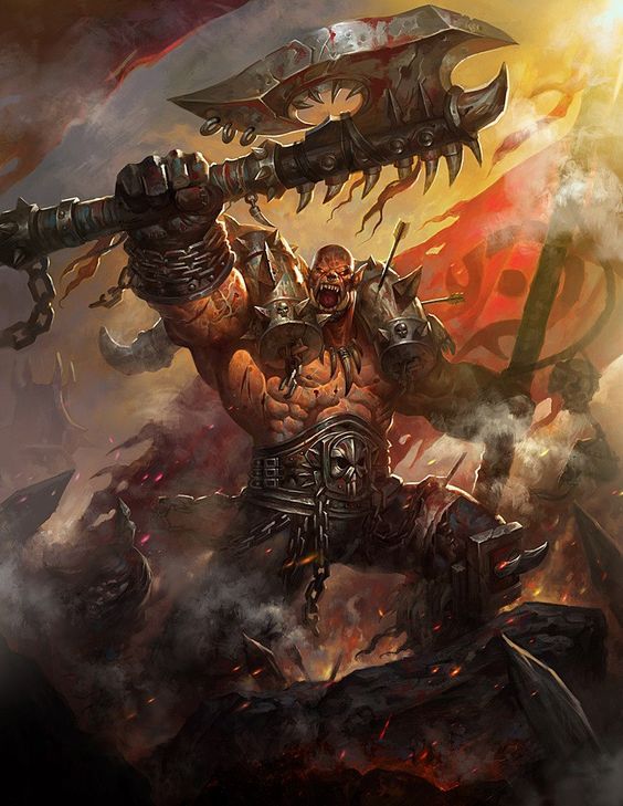Garrosh Hellscream Blizzard, Game Art, WOW, World of Warcraft