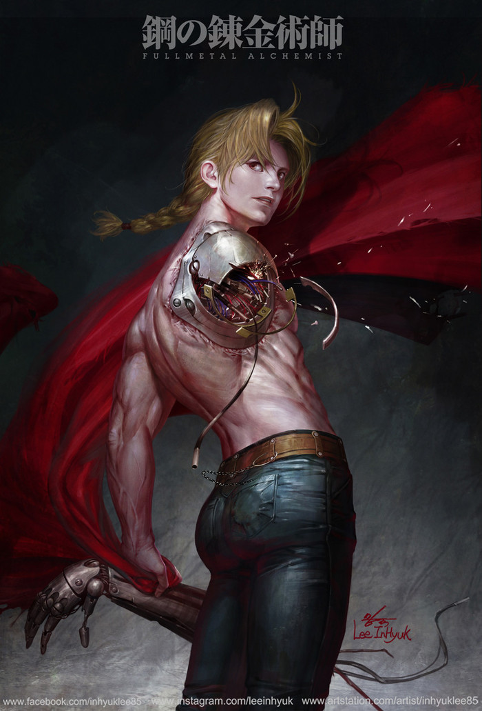 Edward Elric Anime Art, , Fullmetal Alchemist, Edward Elric, Inhyuk Lee