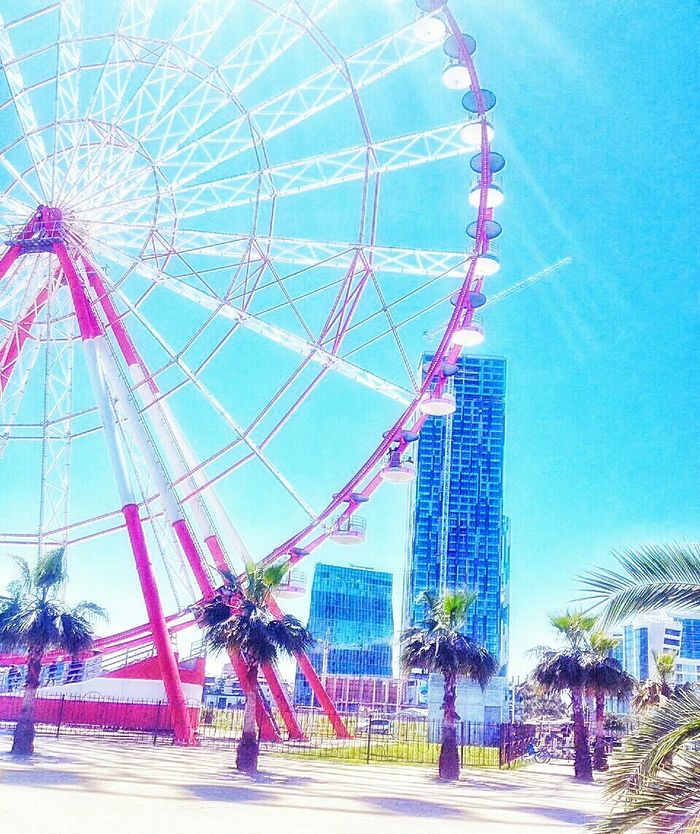 Bright day - My, Ferris wheel, Batumi, Sky, Heat, 