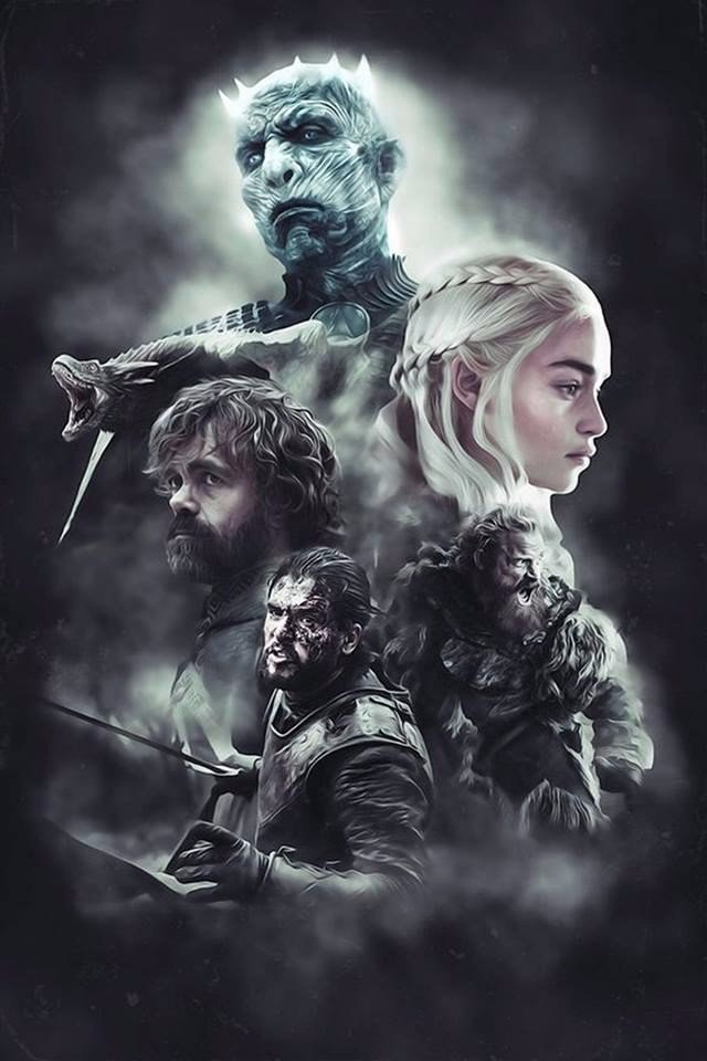 Art IP - Art, Game of Thrones, Tyrion Lannister, Daenerys Targaryen, Jon Snow, King of the night, Tormund