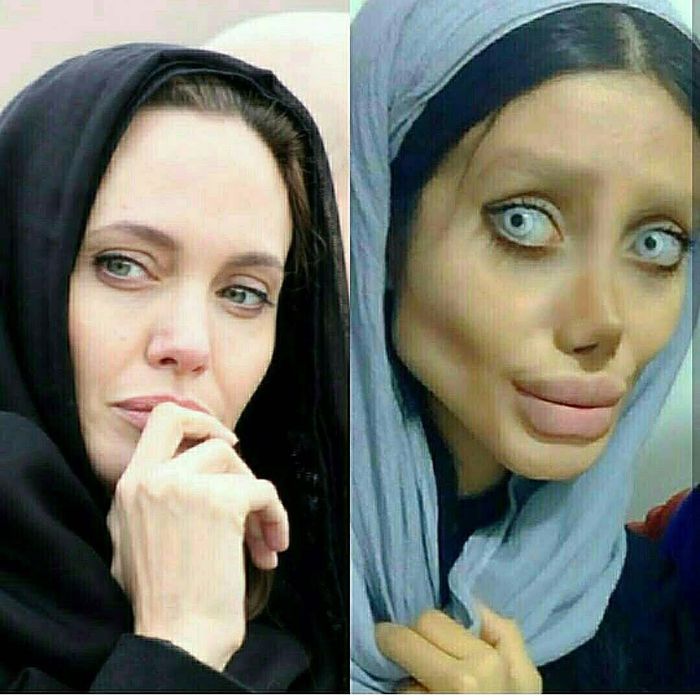 19-year-old Iranian Angelina Jolie terrified the Internet - Angelina Jolie, beauty, Honestly stolen, Longpost