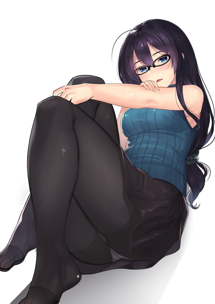 Anime Art - Anime art, Anime, Anime original, Megane, Tights