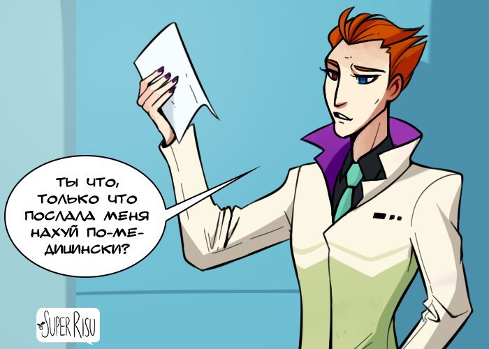 The handwriting is too clear - Overwatch, Comics, Mercy, Moira