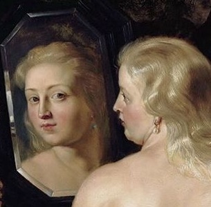 Rubens and his strange mirror. - Rubens, Art, Painting, Oddities