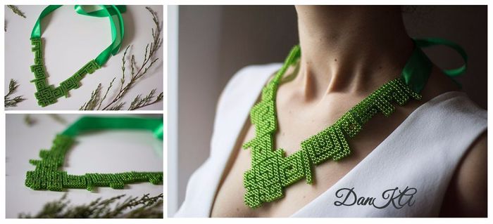 Danka. Works. Part 15 - My, , Beads, Creation, Needlework without process, Harness, Beaded necklace, Longpost