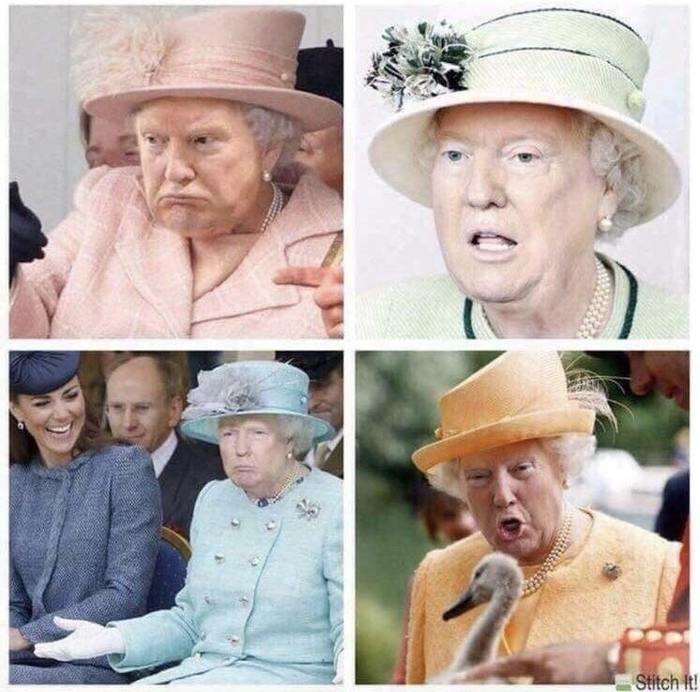 Make Britain Great Again! - Дональд Трамп, Elizabeth II, Политика, Юмор